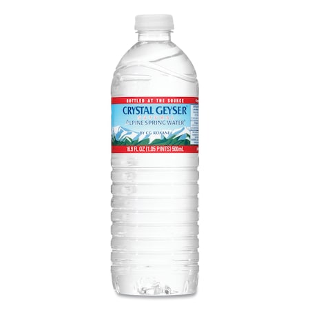 Crystal Geyser Natural Alpine Spring Water, 16.9 oz Bottle, 35PK 35001 W/DEP